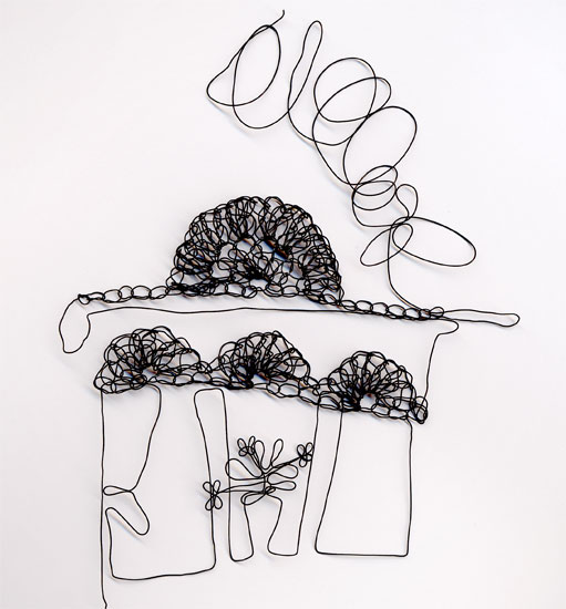 gestricktes Haus 2008, Draht