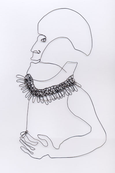 Mann mit Fliege 2009, Draht