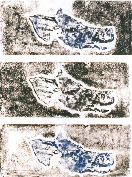 Schwein'sköpfe, 1992, Hautdruck