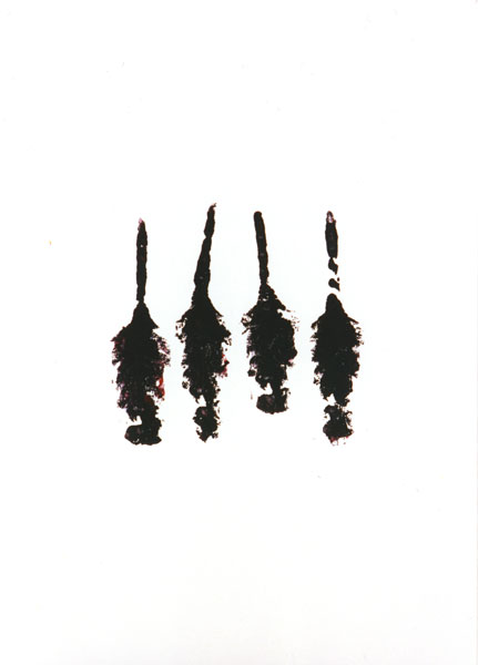 Schweineschwanz, 1992, Materialdruck