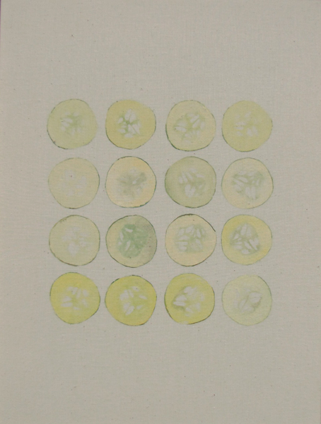 Schlangengurke, Druck auf Nessel, 2006