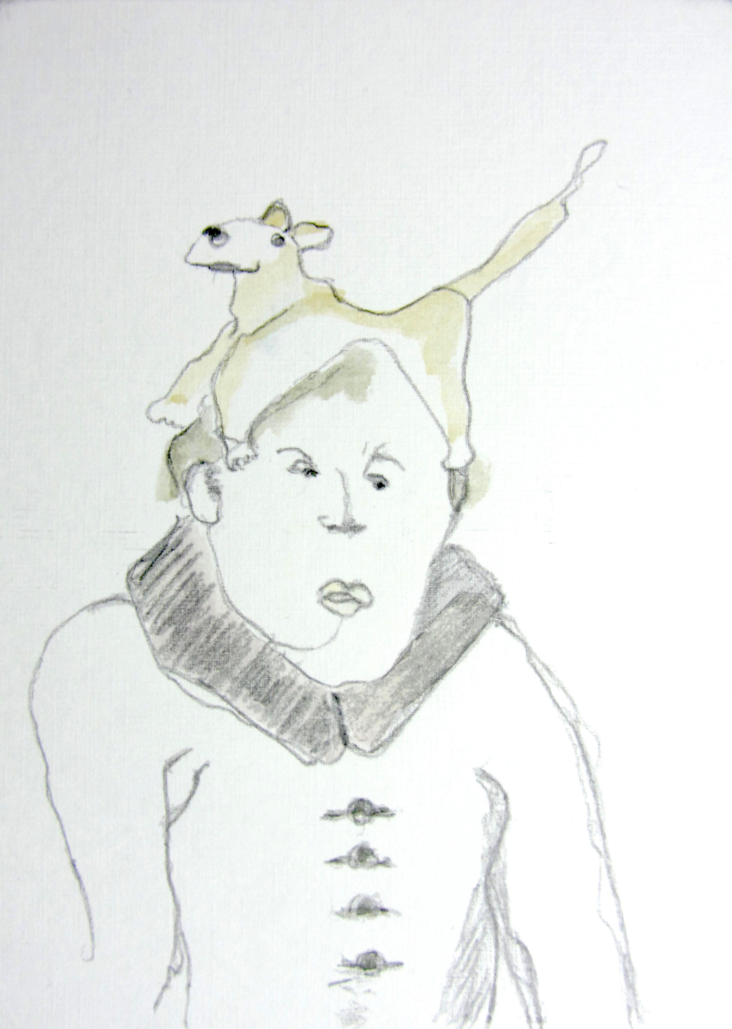 Hütehund,2019, Zeichnung